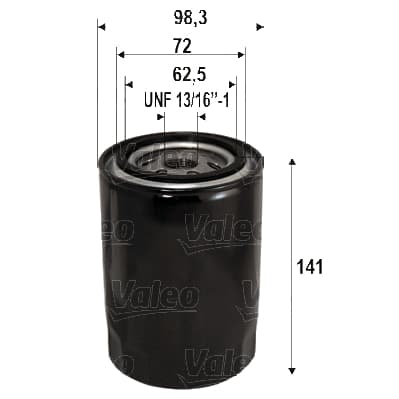 VALEO Olejový filter 586112 1