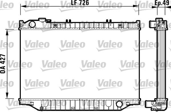 VALEO Chladič motora 732415 1