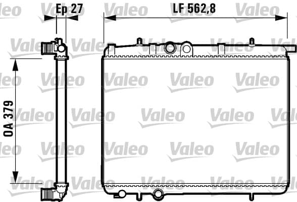 VALEO Chladič motora 732910 1
