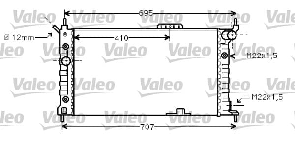 VALEO Chladič motora 734429 1