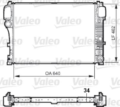 VALEO Chladič motora 735298 1
