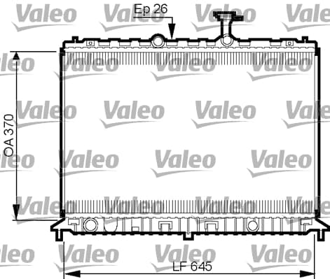 VALEO Chladič motora 735501 1