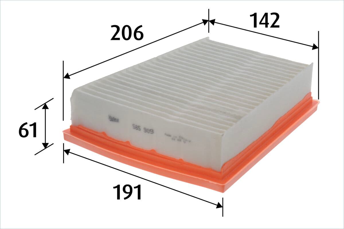 VALEO Vzduchový filter 585909 1