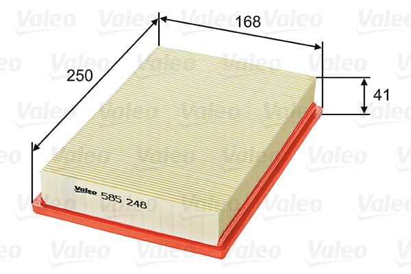 VALEO Vzduchový filter 585248 1