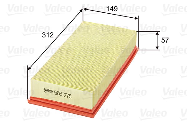 VALEO Vzduchový filter 585275 1