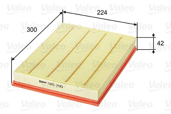 VALEO Vzduchový filter 585290 1