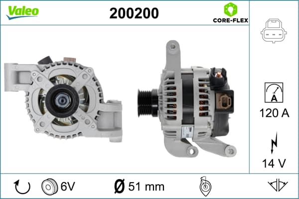 VALEO Alternátor 200200 1