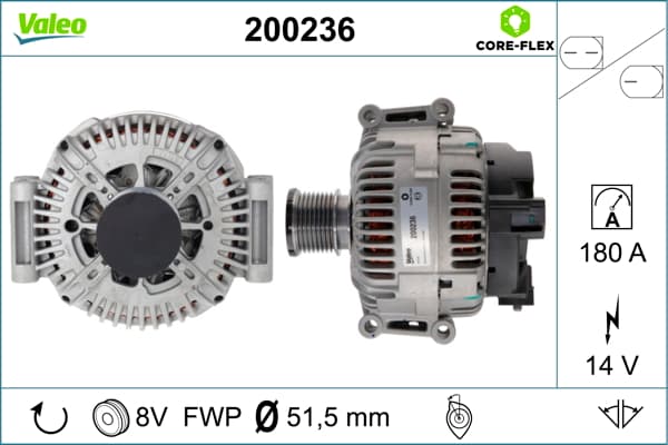 VALEO Alternátor 200236 1