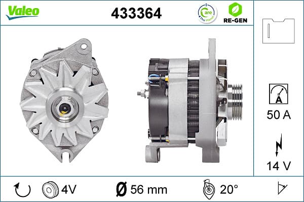VALEO Alternátor 433364 1