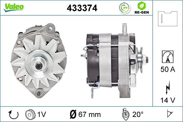 VALEO Alternátor 433374 1