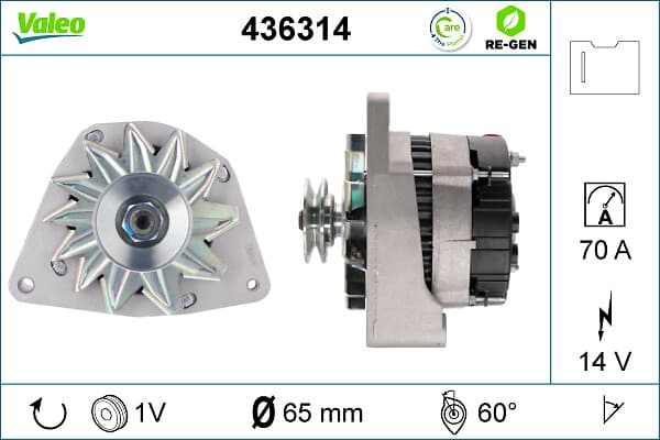VALEO Alternátor 436314 1