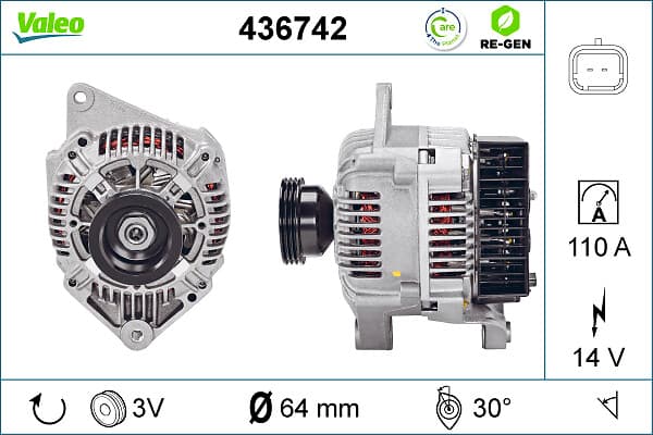 VALEO Alternátor 436742 1