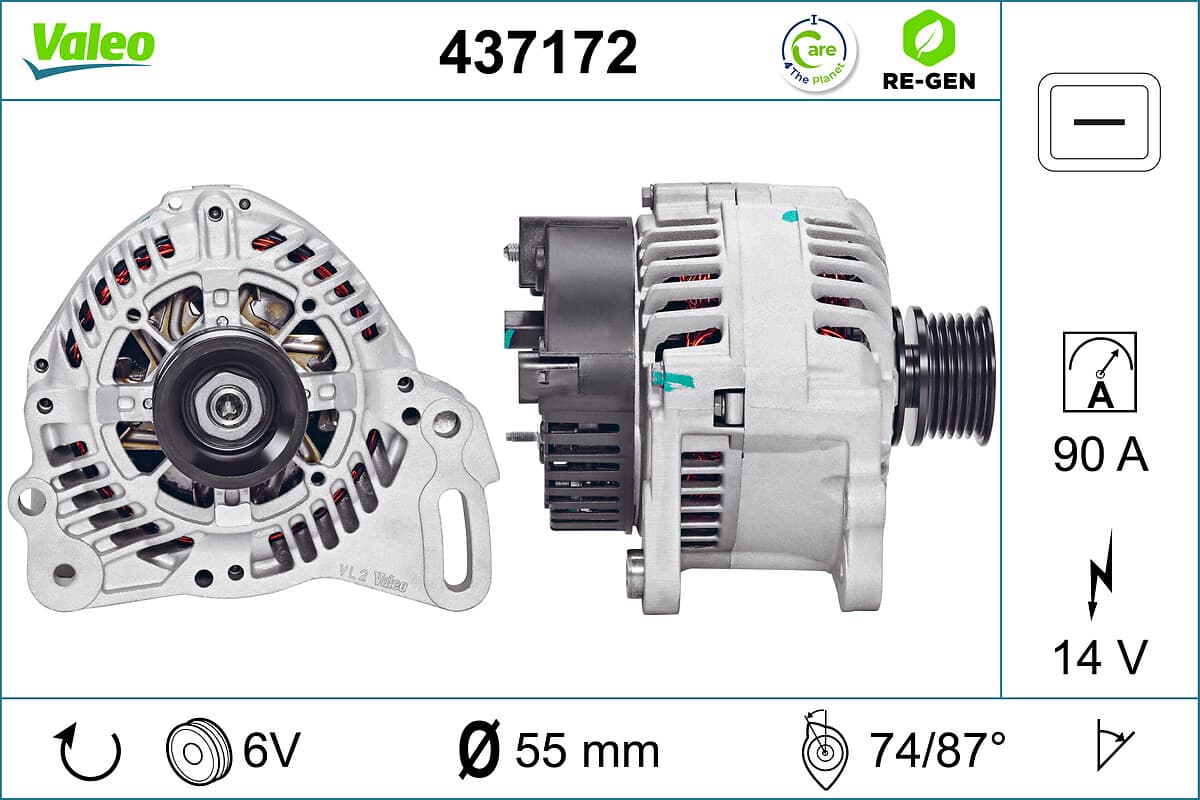 VALEO Alternátor 437172 1
