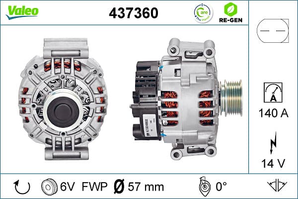 VALEO Alternátor 437360 1