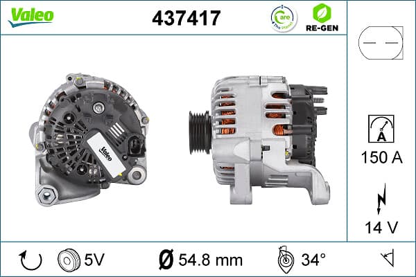 VALEO Alternátor 437417 1