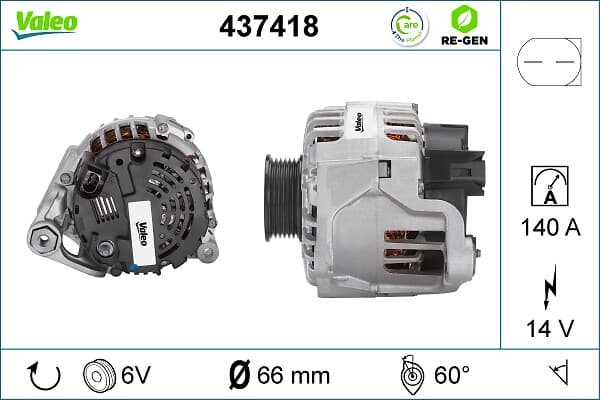 VALEO Alternátor 437418 1