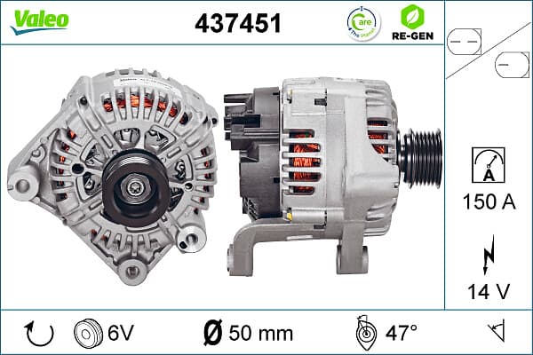 VALEO Alternátor 437451 1