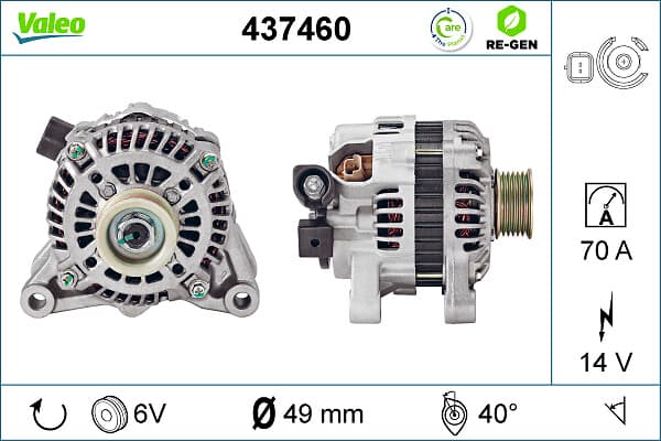 VALEO Alternátor 437460 1