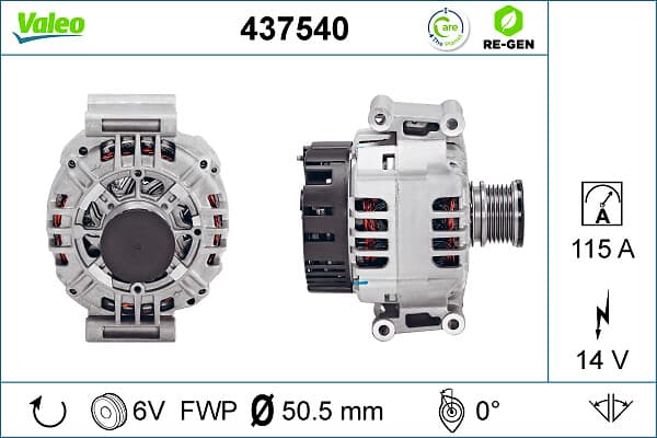 VALEO Alternátor 437540 1