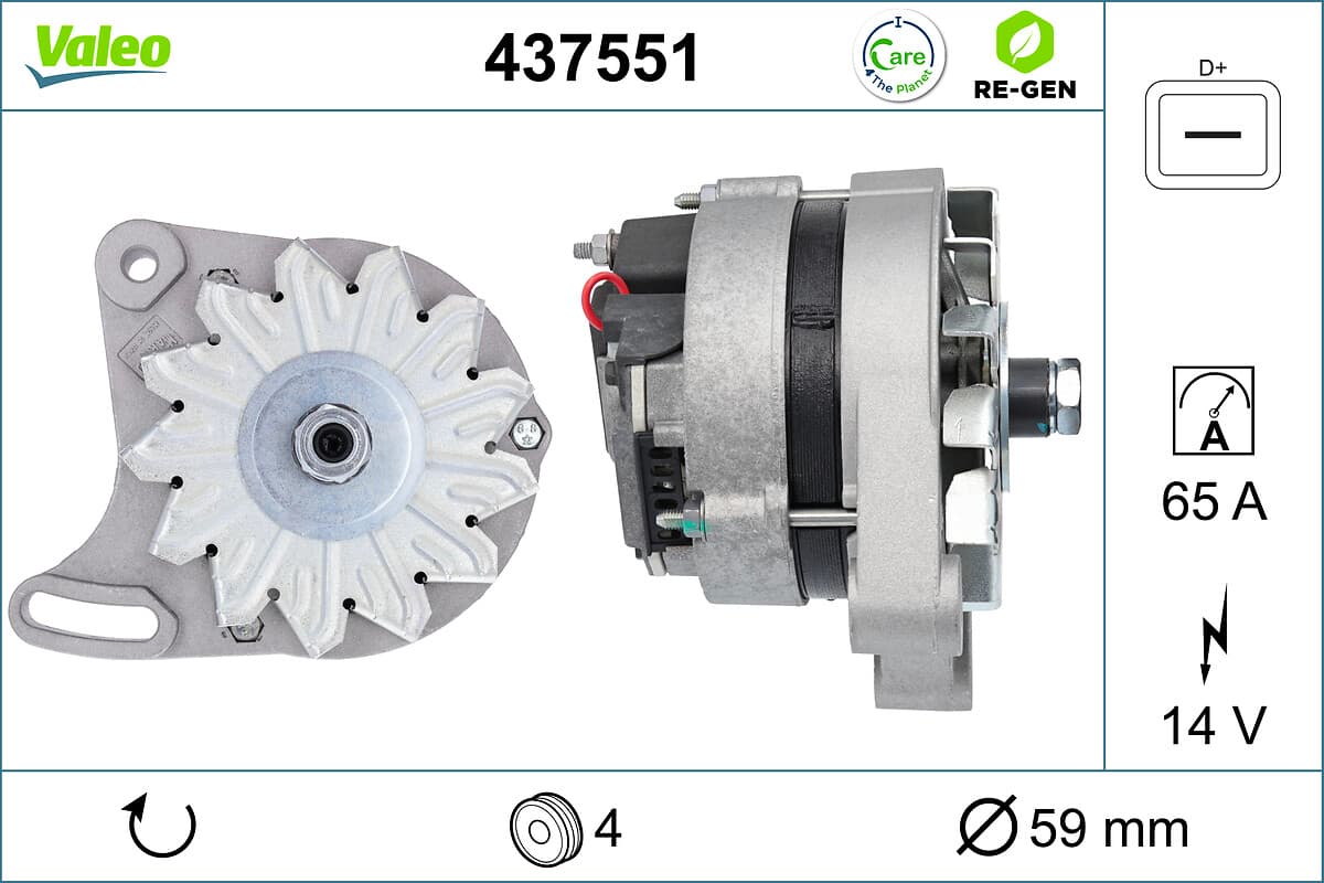 VALEO Alternátor 437551 1