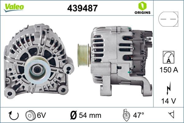 VALEO Alternátor 439487 1
