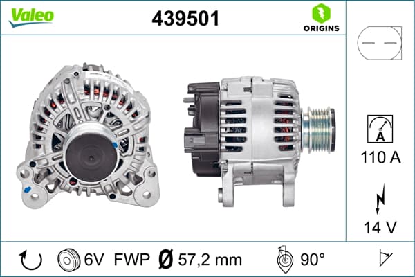 VALEO Alternátor 439501 1