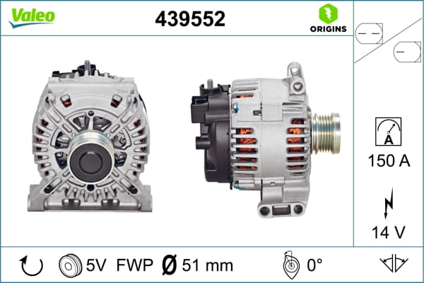 VALEO Alternátor 439552 1