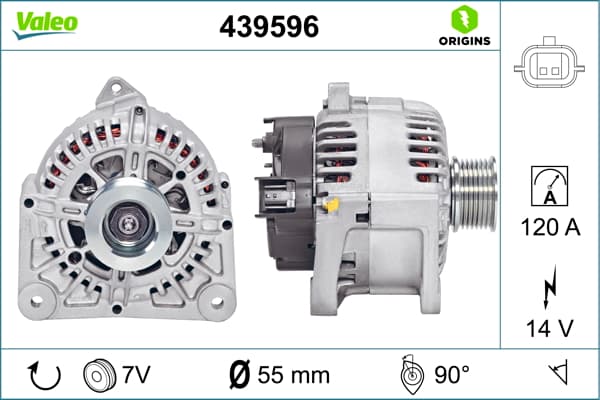 VALEO Alternátor 439596 1
