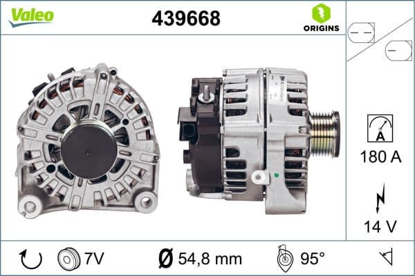 VALEO Alternátor 439668 1