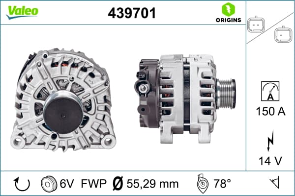 VALEO Alternátor 439701 1