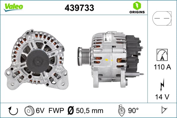 VALEO Alternátor 439733 1