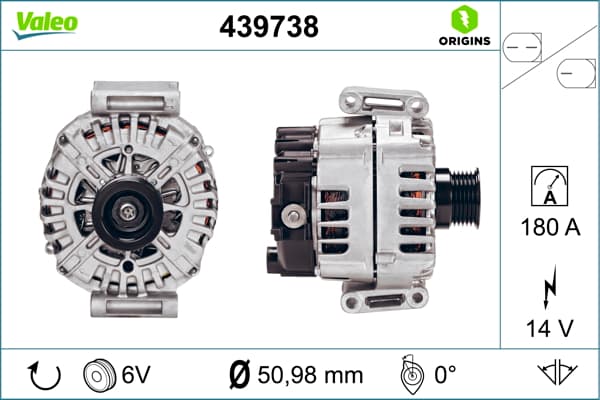 VALEO Alternátor 439738 1