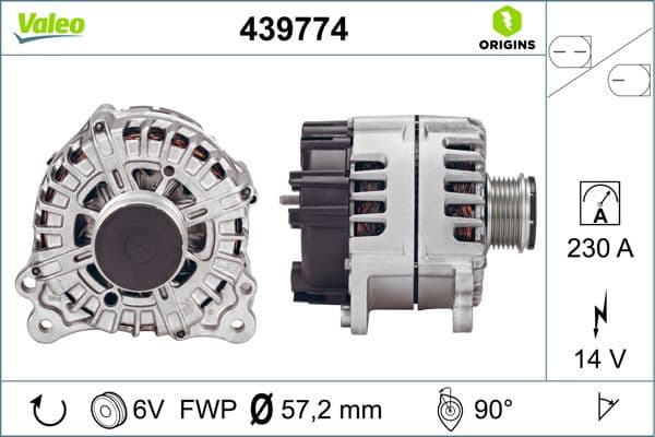 VALEO Alternátor 439774 1