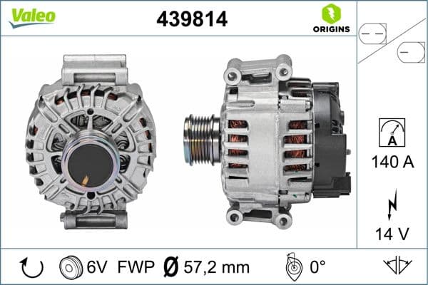 VALEO Alternátor 439814 1
