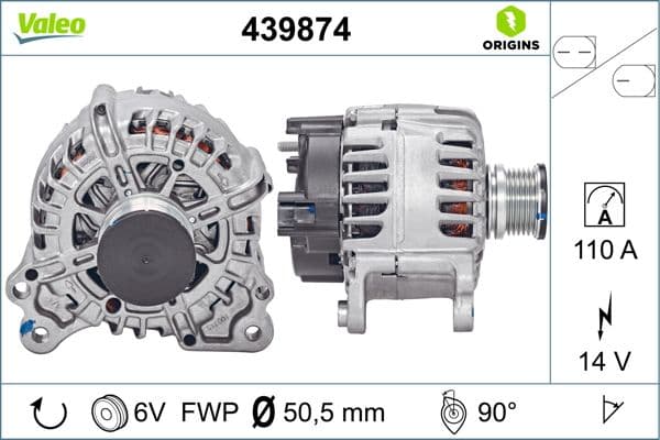 VALEO Alternátor 439874 1