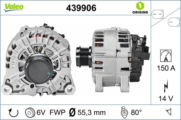 VALEO Alternátor 439906 1