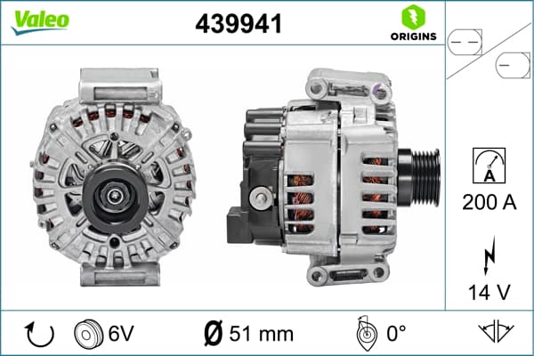 VALEO Alternátor 439941 1