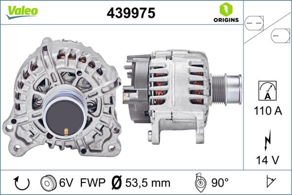 VALEO Alternátor 439975 1