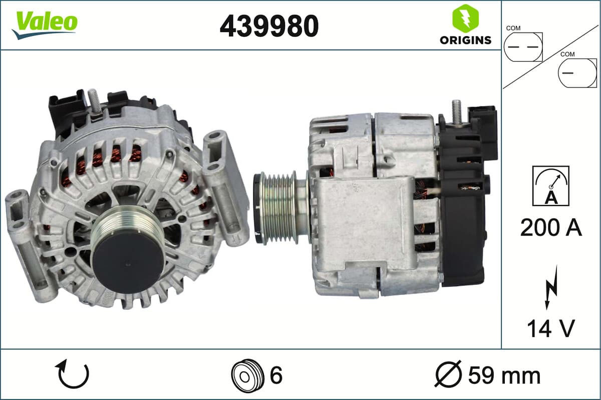 VALEO Alternátor 439980 1
