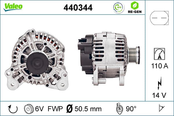VALEO Alternátor 440344 1