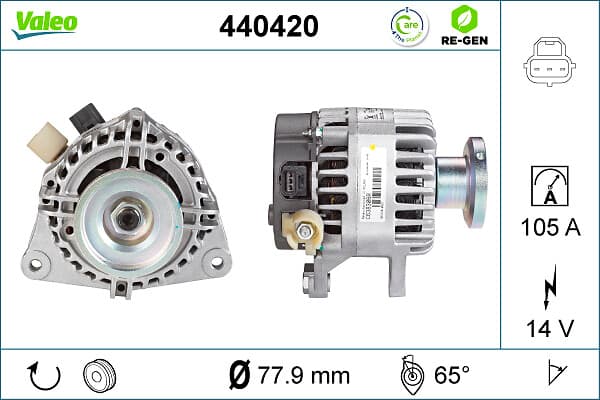 VALEO Alternátor 440420 1