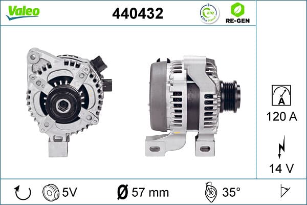 VALEO Alternátor 440432 1