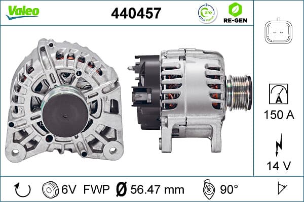 VALEO Alternátor 440457 1