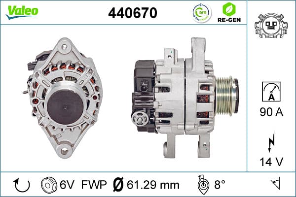 VALEO Alternátor 440670 1