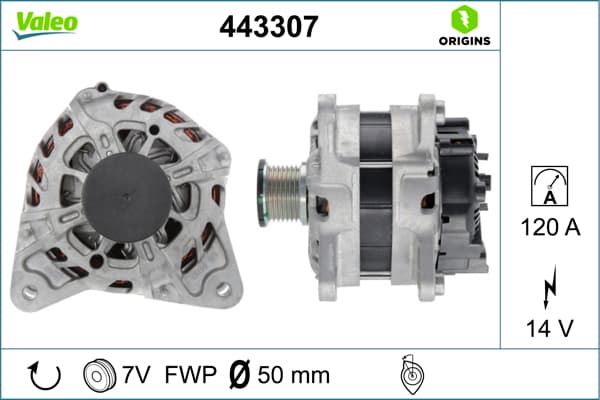 VALEO Alternátor 443307 1