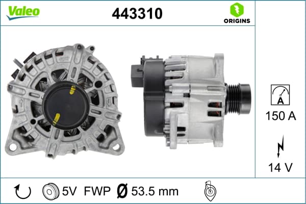 VALEO Alternátor 443310 1