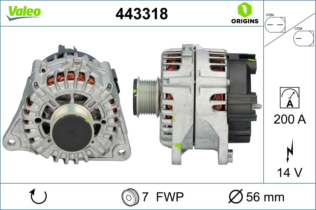 VALEO Alternátor 443318 1