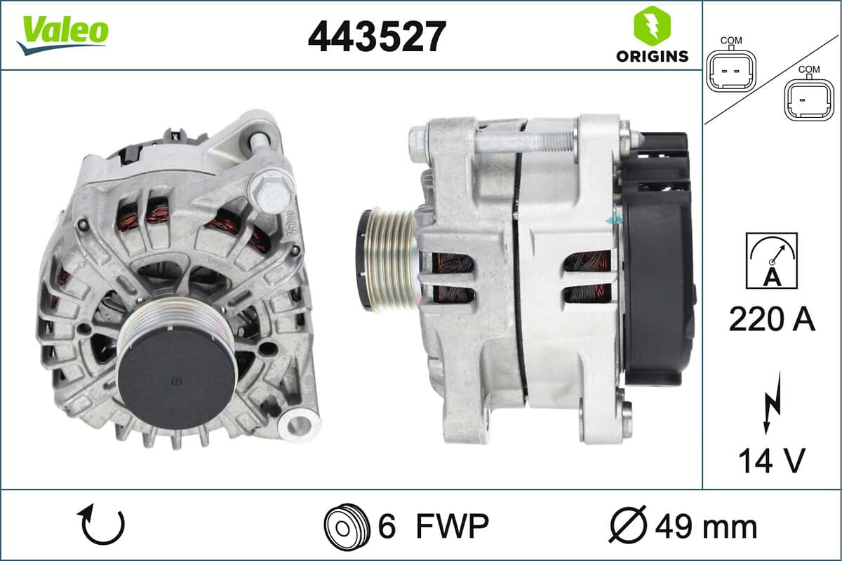 VALEO Alternátor 443527 1