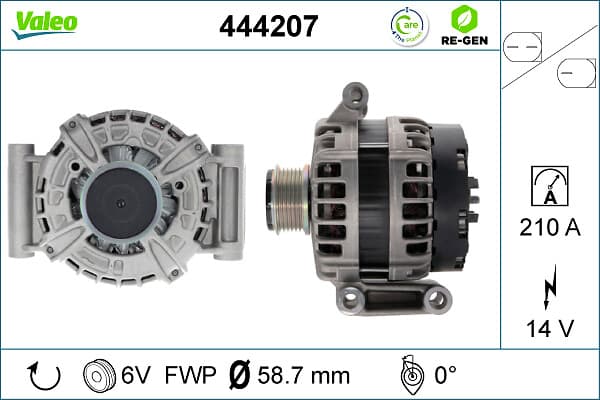 VALEO Alternátor 444207 1