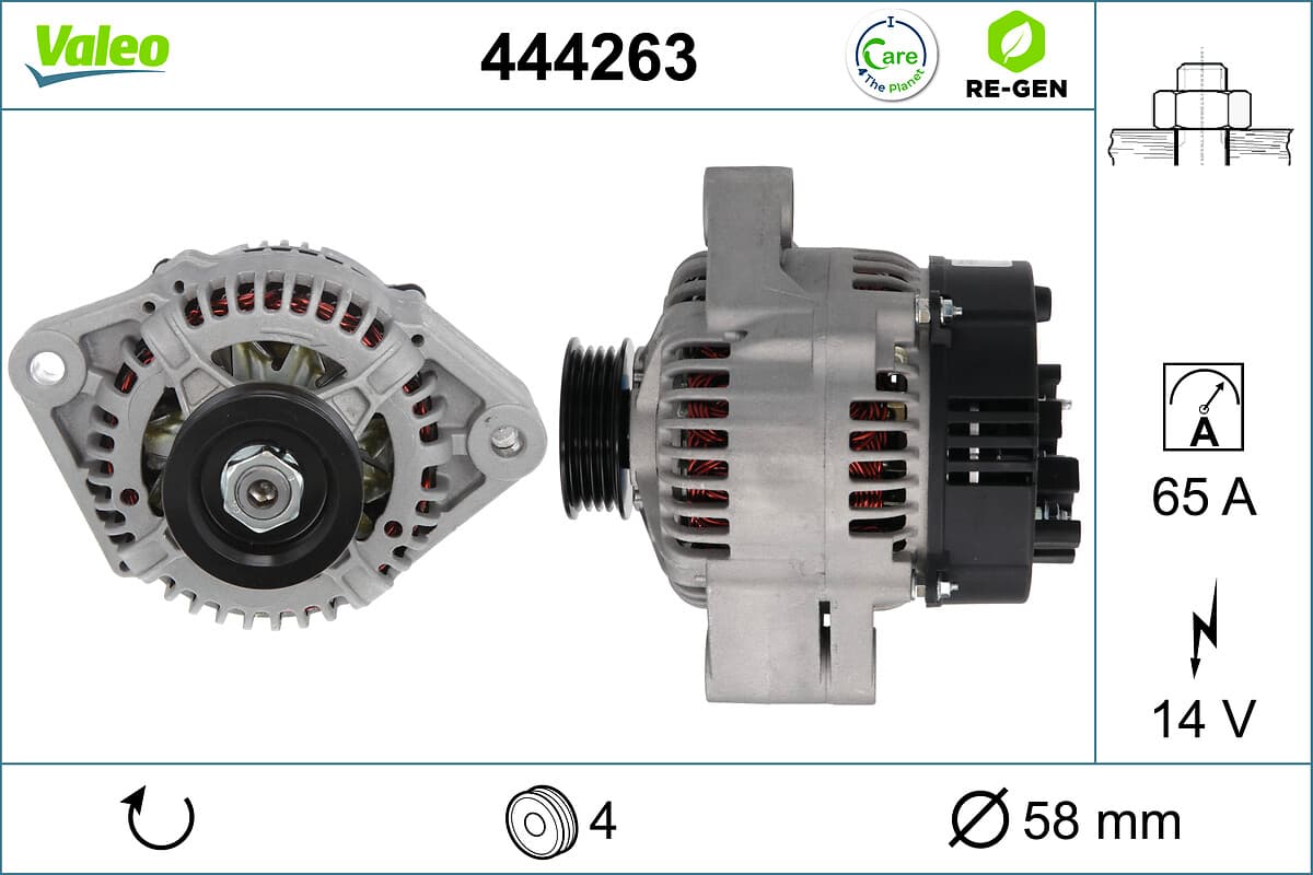 VALEO Alternátor 444263 1